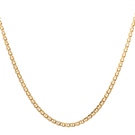 Cadena de Oro Amarillo 18K Banana