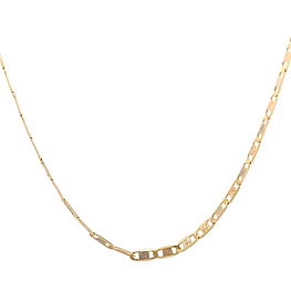 Cadena de Oro Amarillo 18K Valentino de Tres Oros