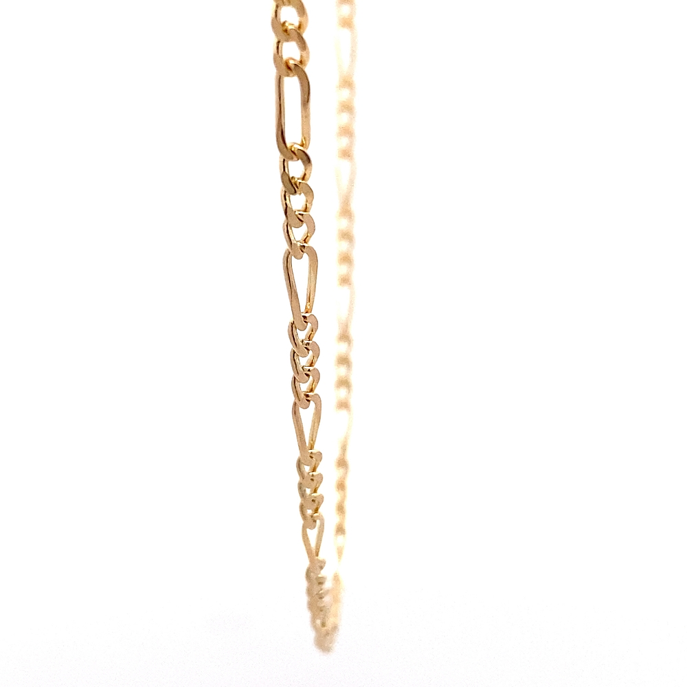 Cadena de Oro Amarillo 18K Figaro 3X1