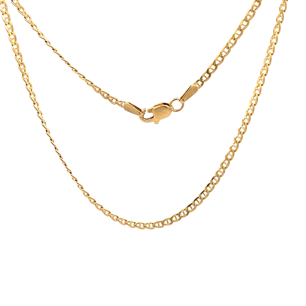 Cadena de Oro Amarillo 18K Banana