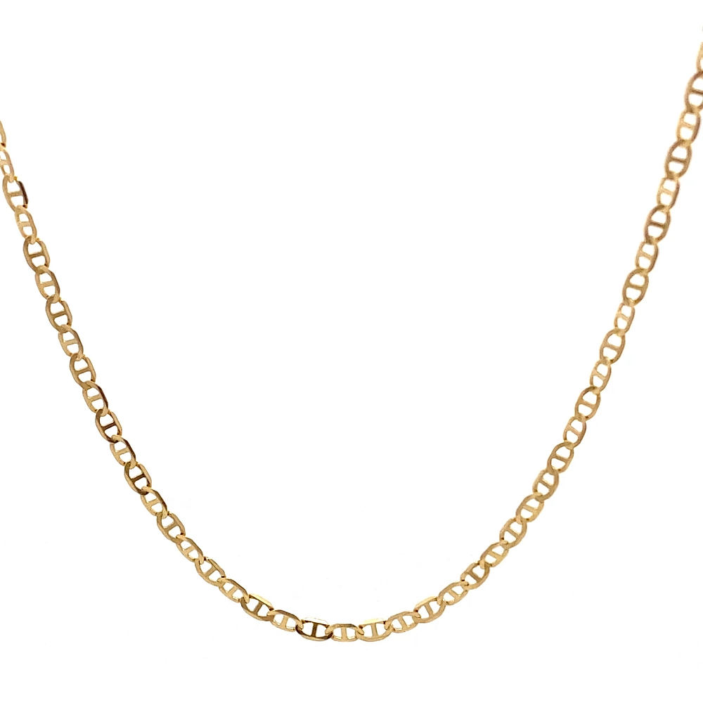 Cadena de Oro Amarillo 18K Banana