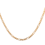 Cadena de Oro Amarillo 18K Figaro 3X1