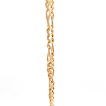 Cadena de Oro Amarillo 18K Figaro 3X1