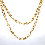 Cadena de Oro Amarillo 18K Rolo