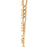 Cadena de Oro Amarillo 18K Figaro 3X1