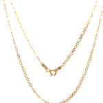 Cadena de Oro Amarillo 18K Banana