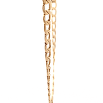 Cadena de Oro Amarillo 18K Barbada Cuadrada