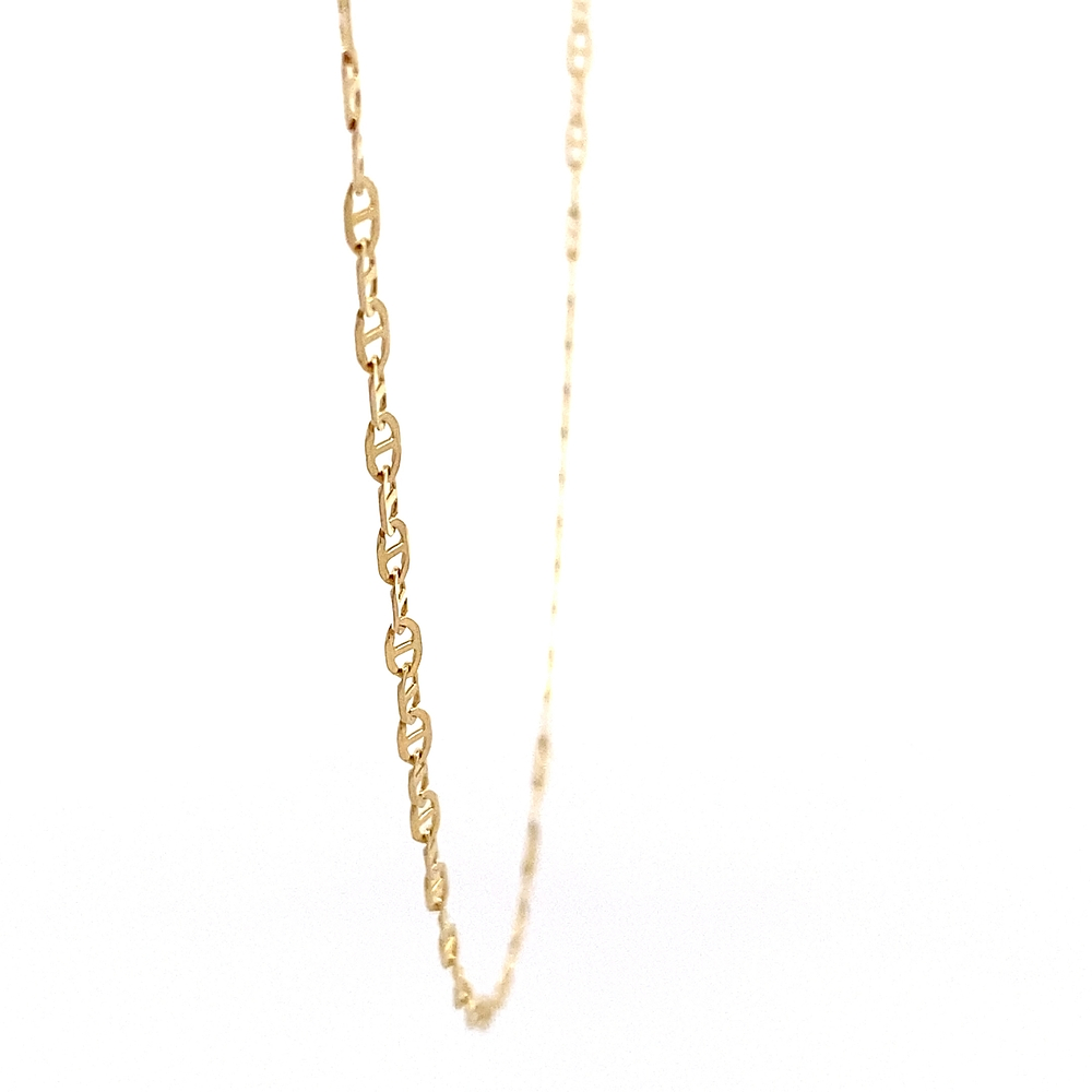 Cadena de Oro Amarillo 18K Banana