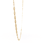 Cadena de Oro Amarillo 18K Banana