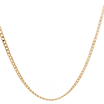 Cadena de Oro Amarillo 18K Barbada Cuadrada