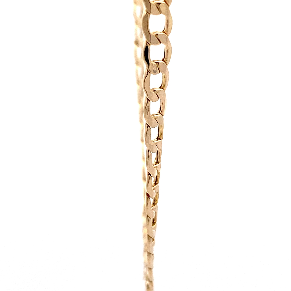 Cadena de Oro Amarillo 18K Barbada Cuadrada