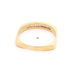 Anillo de Oro Amarillo 18K Cintillo con 7 Diamantes