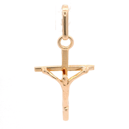 Colgante de Oro Amarillo 18K Crucifijo con Valier