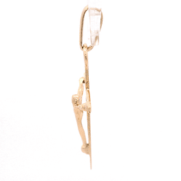 Colgante de Oro Amarillo 18K Crucifijo con Valier