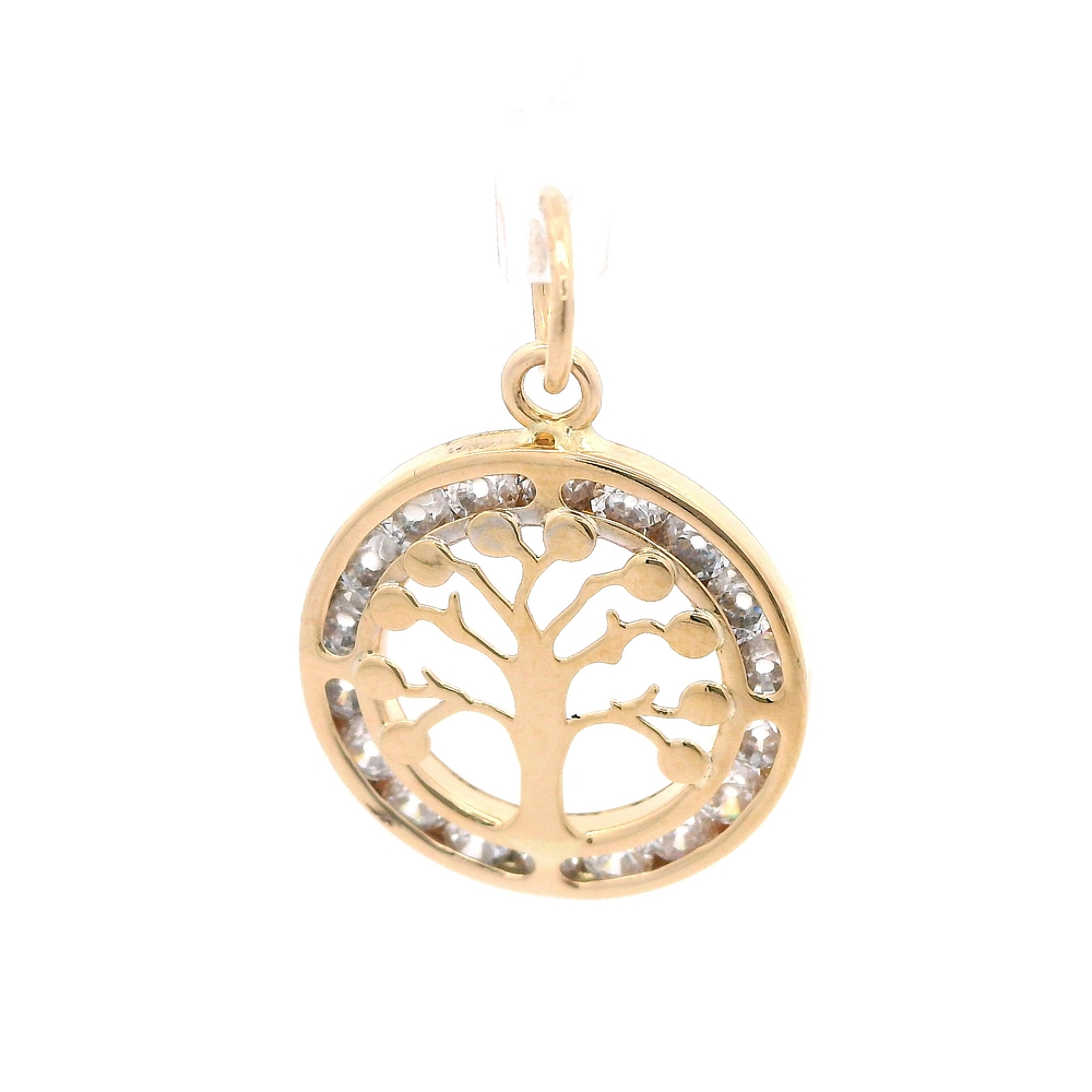 Colgante de Oro Amarillo 18K Árbol de la Vida