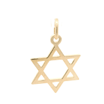 Colgante de Oro Amarillo 18K Estrella de David