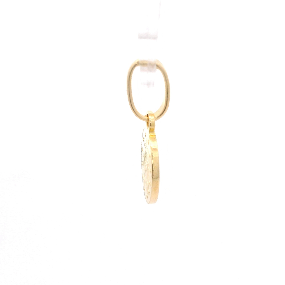 Colgante de Oro Amarillo 18K Virgen de los Rayos