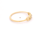 Anillo de Oro Amarillo 18K Solitario Calado