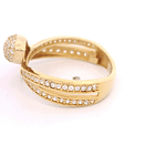 Anillo de Oro Amarillo 18K Serpiente Enredada