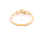 Anillo de Oro Amarillo 18K Solitario Calado