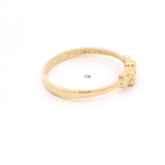 Anillo de Oro Amarillo 18K Flores