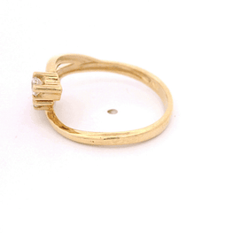 Anillo de Oro Amarillo 18K Crossed Calado