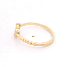 Anillo de Oro Amarillo 18K Corazón
