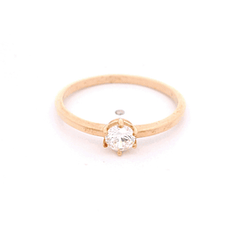 Anillo de Oro Amarillo 18K Solitario