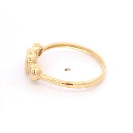 Anillo de Oro Amarillo 18K Punto de Luz Triple