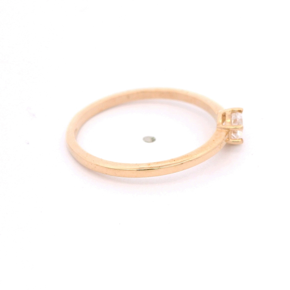 Anillo de Oro Amarillo 18K Solitario