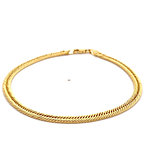 Pulsera de Oro Amarillo 18K Barbada Americana