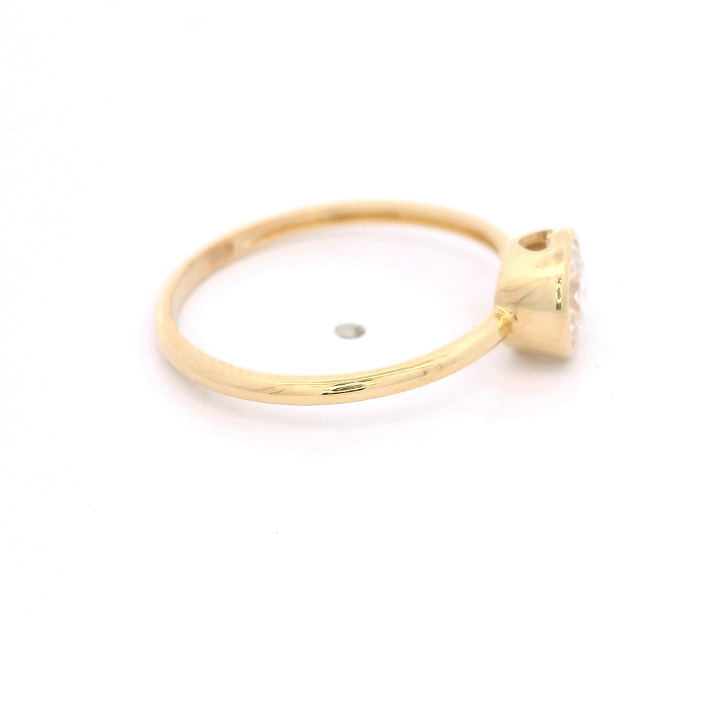 Anillo de Oro Amarillo 18K Punto de Luz
