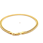 Pulsera de Oro Amarillo 18K Barbada Americana