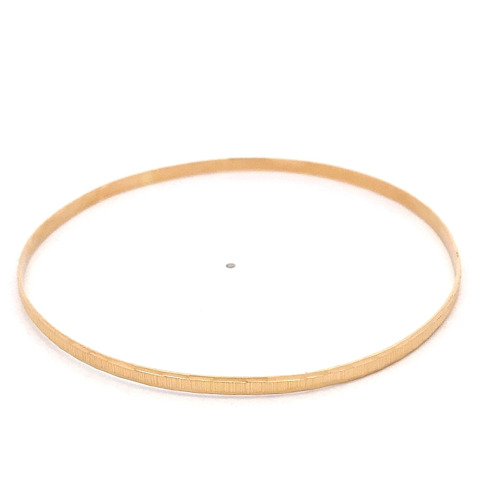 Pulsera de Oro Amarillo 18K Esclava Rígida Tallada