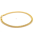 Pulsera de Oro Amarillo 18K Barbada Americana