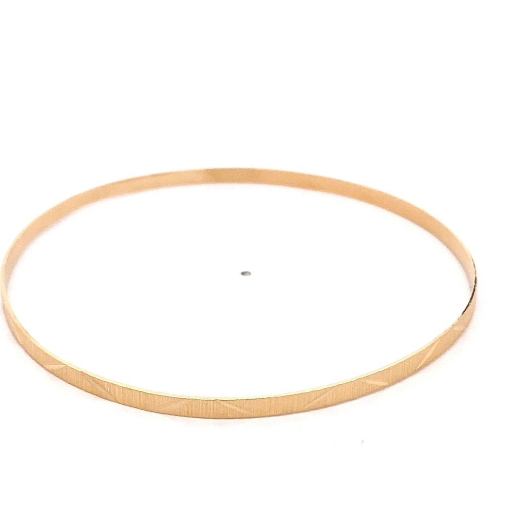 Pulsera de Oro Amarillo 18K Esclava Rígida Tallada