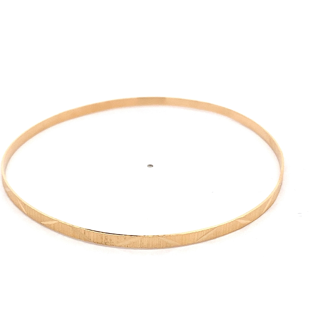 Pulsera de Oro Amarillo 18K Esclava Rígida Tallada