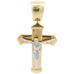 Colgante de Dos Oros 18K Cruz