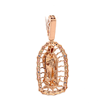 Colgante de Oro Amarillo 18K Virgen de Guadalupe