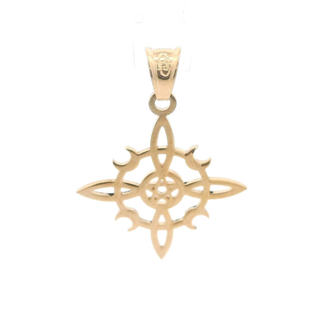 Colgante de Oro Amarillo 18K Nudo de Bruja