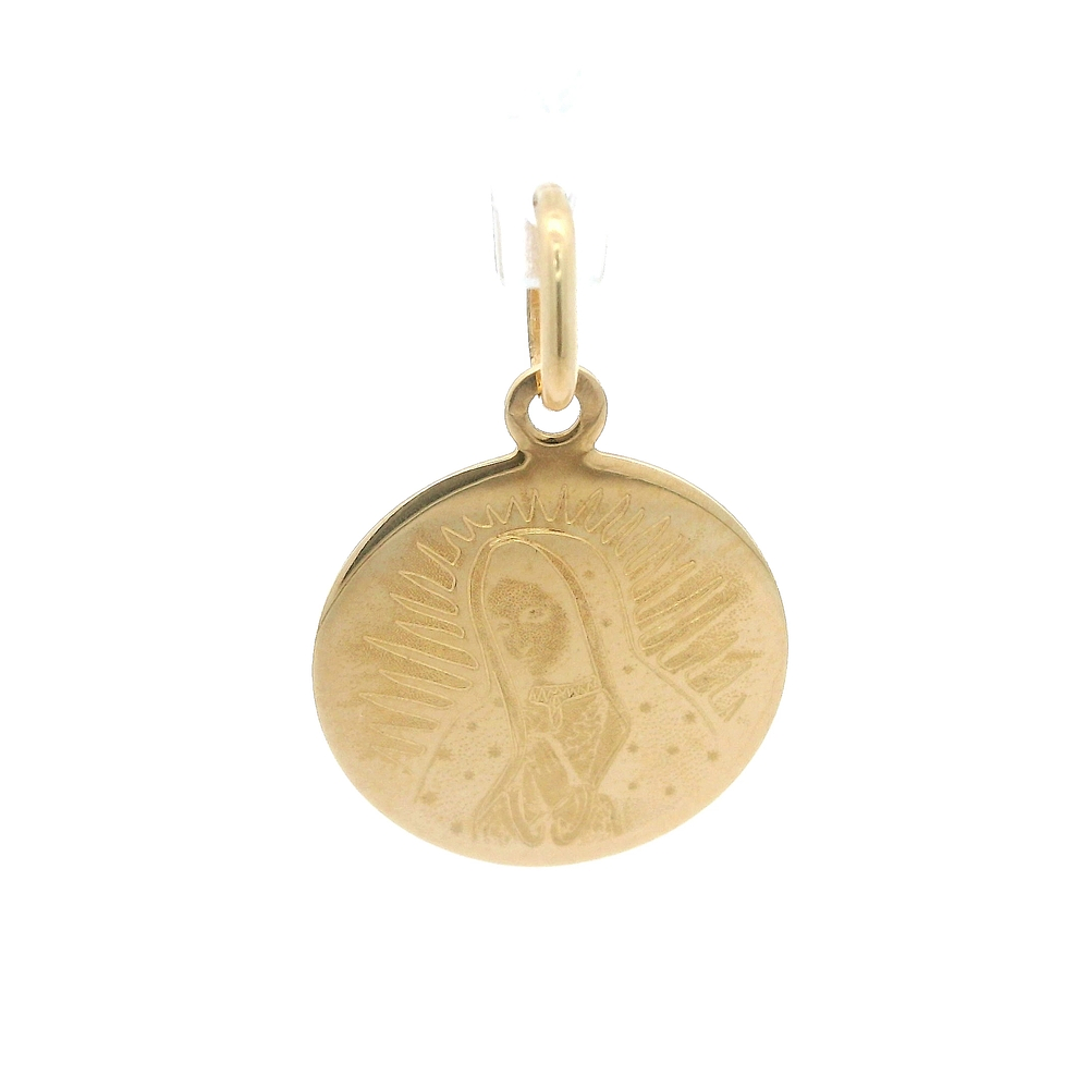 Colgante de Oro Amarillo 18K Virgen de Guadalupe