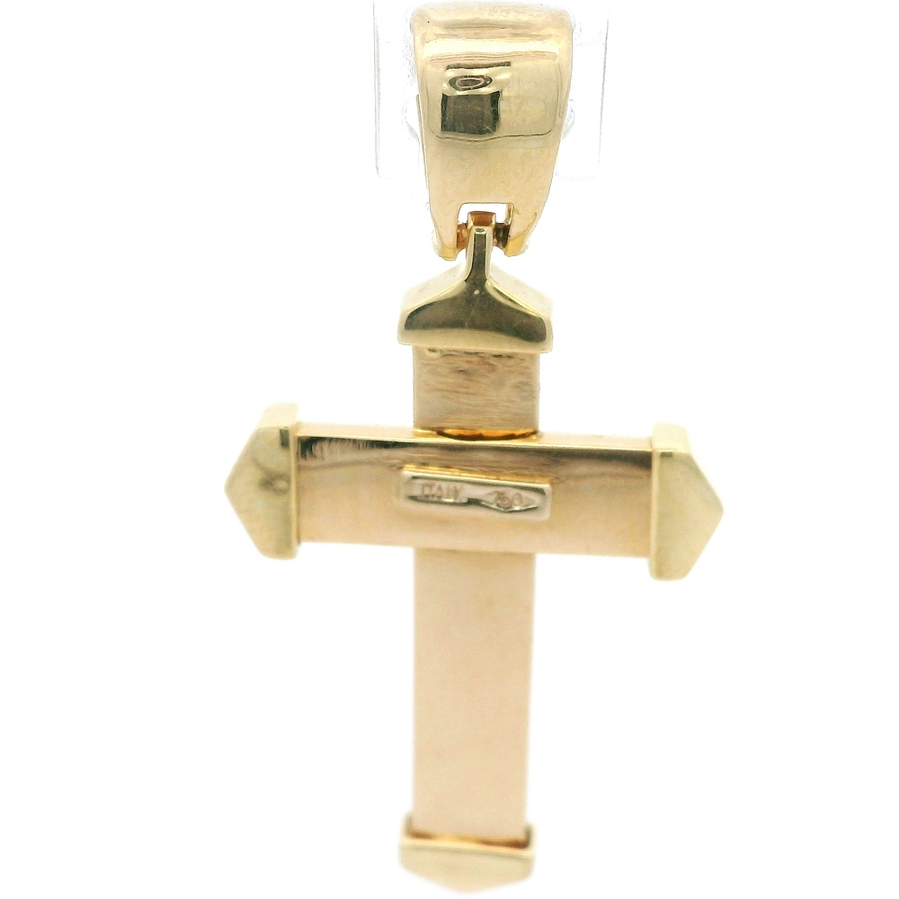 Colgante de Dos Oros 18K Cruz