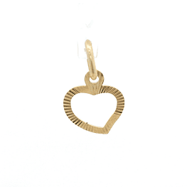 Colgante de Oro Amarillo 18K Corazón Calado