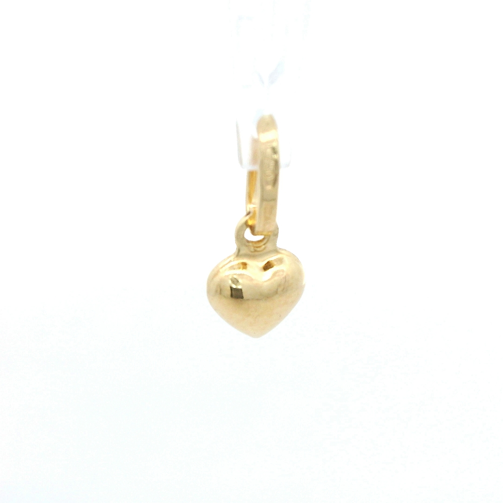 Colgante de Oro Amarillo 18K Corazón Bombe