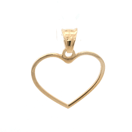 Colgante de Oro Amarillo 18K Corazón Calado con Valier