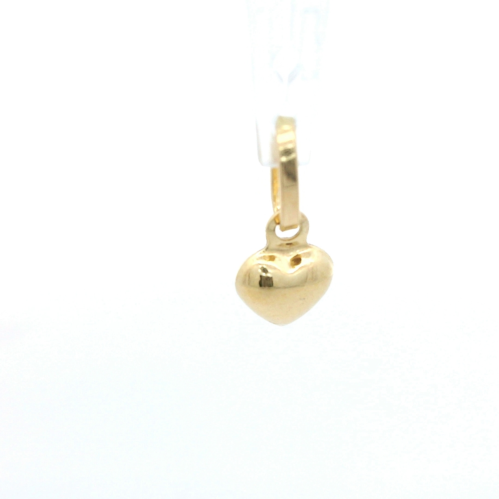 Colgante de Oro Amarillo 18K Corazón Bombe