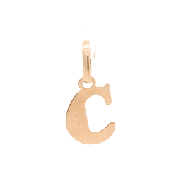 Colgante de Oro Amarillo 18K Letra C con Valier