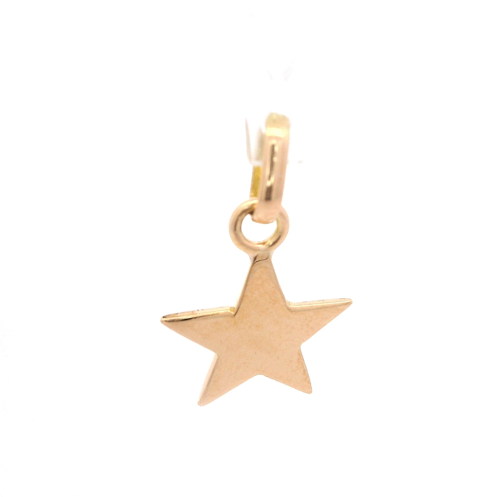 Colgante de Oro Amarillo 18K Estrella con Valier