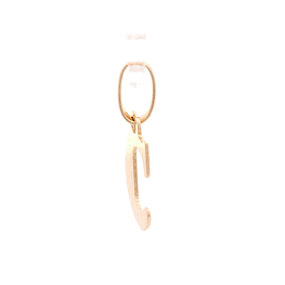Colgante de Oro Amarillo 18K Letra C con Valier