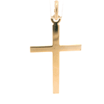 Colgante de Oro Amarillo 18K Cruz Tronco de Árbol con Valier